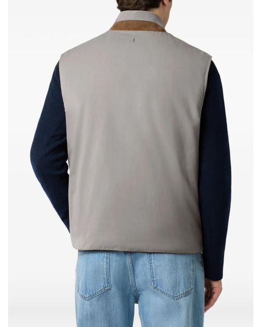 Tod's Gray Padded Vest for men