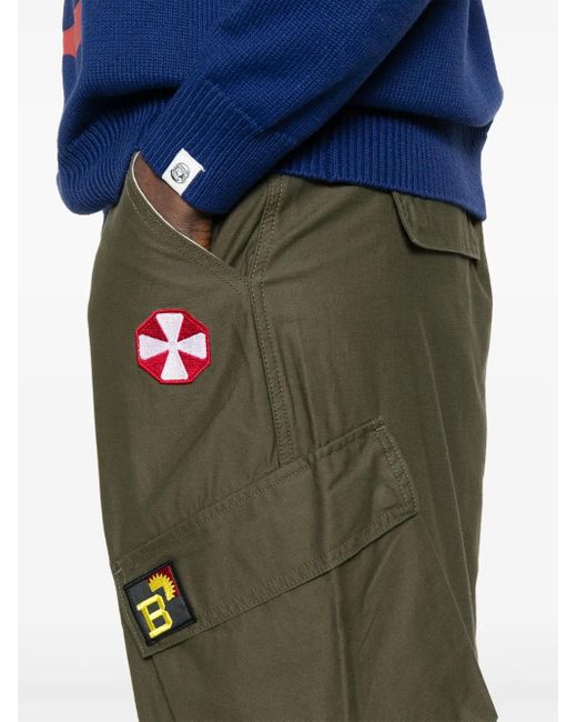 BBCICECREAM Gray Patch Cargo Pants for men