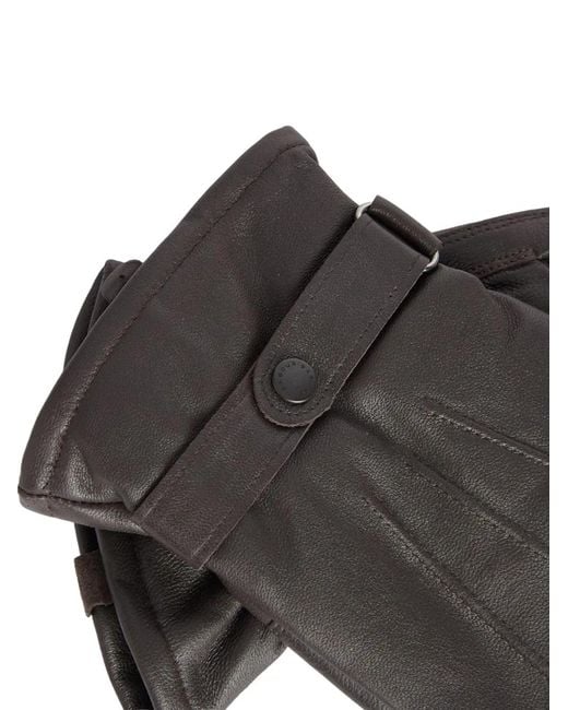 Barbour Gray Gloves for men