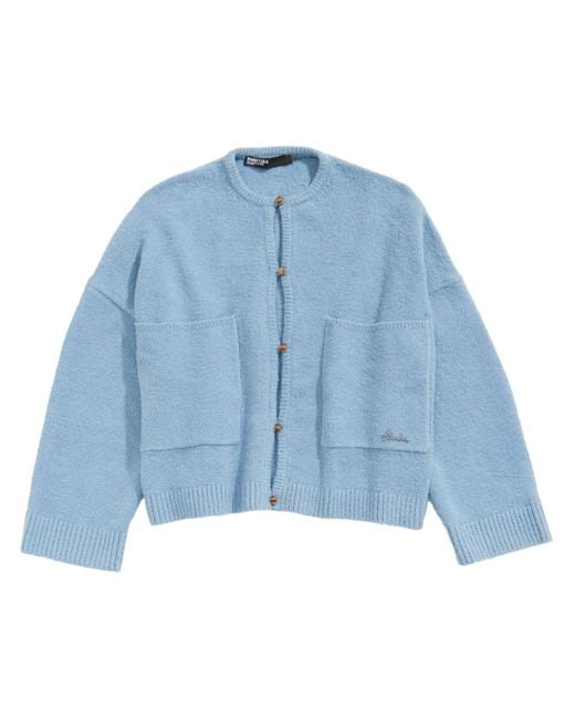 Bimba Y Lola Blue Knitted Cardigan