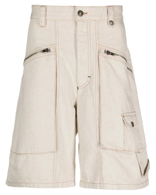 Isabel Marant Natural Mini Denim Bermuda Shorts for men