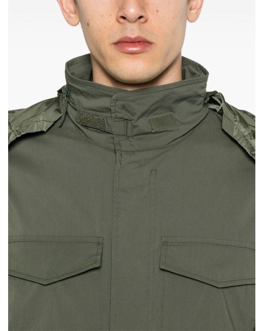 Aspesi Green Lightweight Hooded Jacket for men