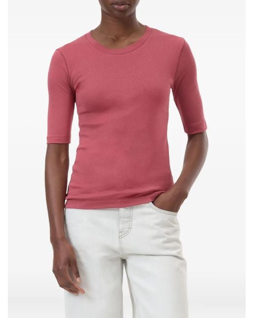 Closed T-Shirt Met Ronde Hals in het Red