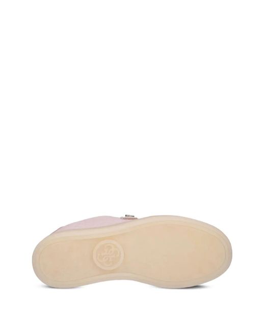 Guess Pink Jazlie Suede Lace-Up Sneakers