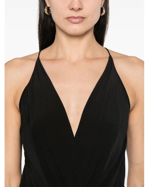 Anine Bing Black Shiloh Bodysuit