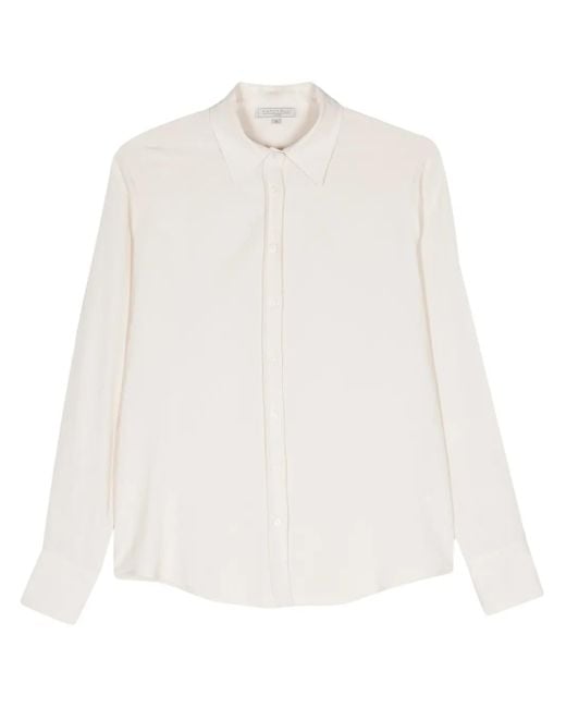 Antonelli White Crepe-Texture Shirt