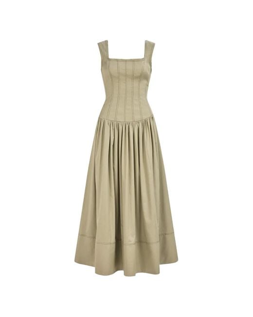 Aje. White Parallel Midi Dress