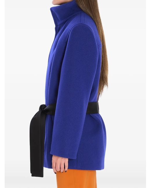Saint Laurent Blue Belted Coat