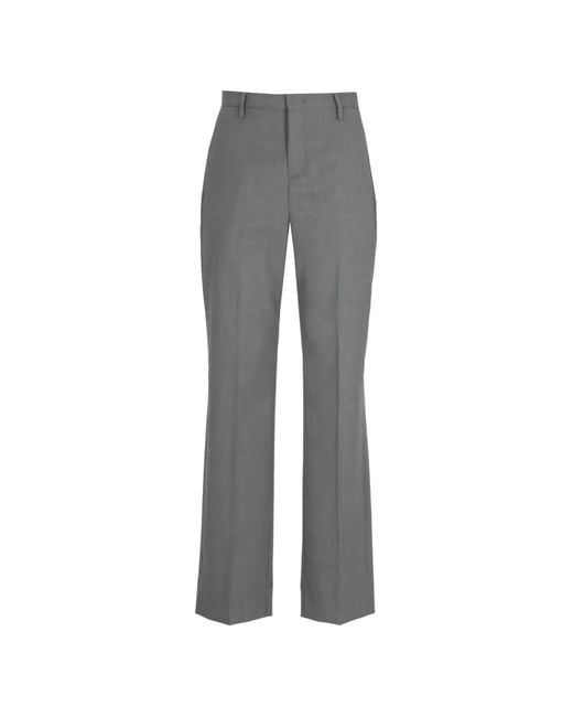 Briglia 1949 Gray Pressed-Crease High-Waisted Trousers