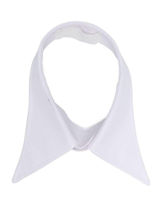 Maison Margiela White Oversized-pointed Cotton Collar