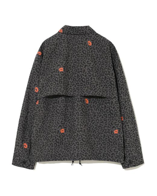 Undercover Gray Leopard-Print Jacket for men