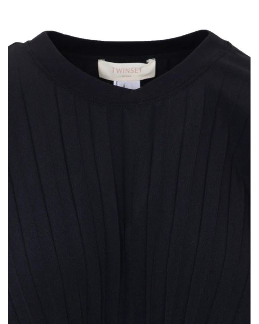 Twinset Blue Long-Sleeve Sweatshirt