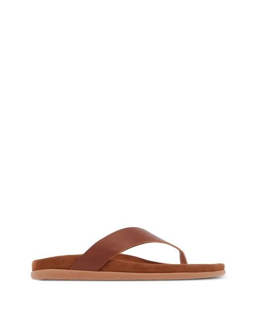 Ancient Greek Sandals Brown Charys Slip-On Sandals