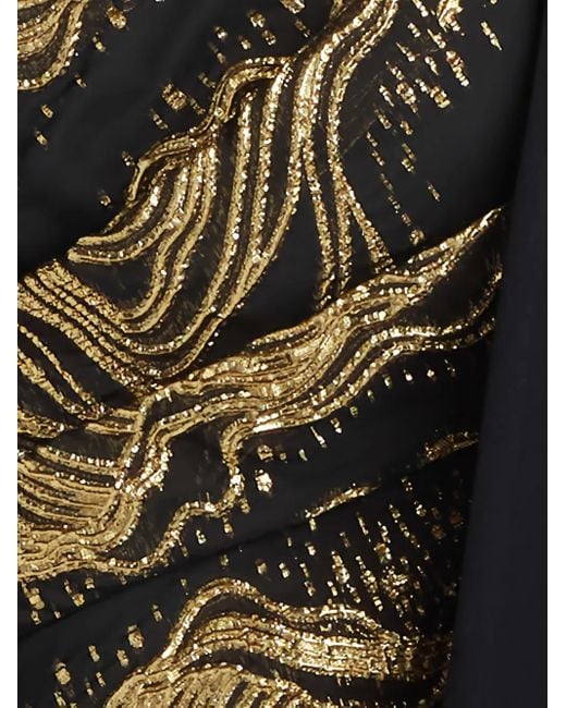 Tadashi Shoji Black One-Shoulder Bow-Detail Maxi Dress