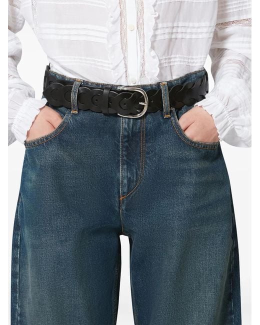 Isabel Marant Black Edena Leather Belt