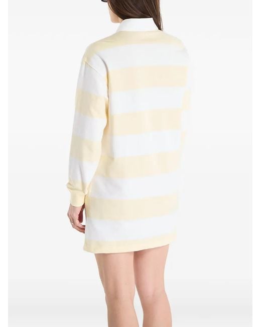 calvin klein striped dress long sleeve Calvin Klein Womens Wrap Dress Sz 8 Blue & White Stripe Long Sleeve V-Neck