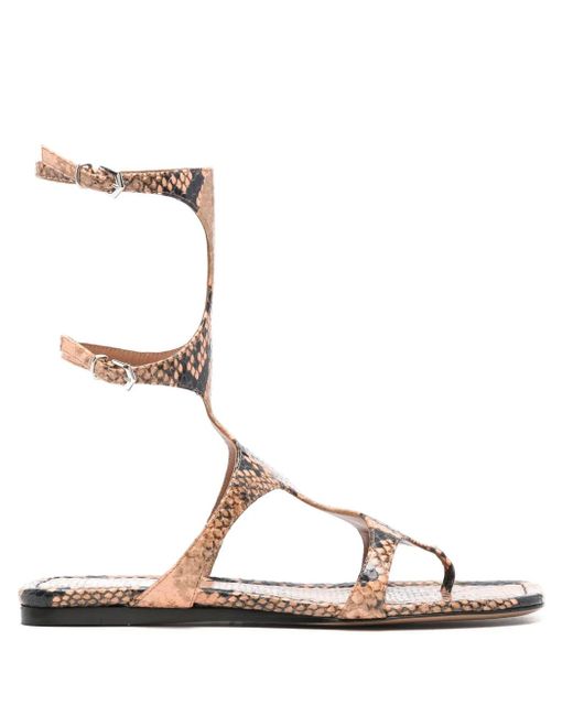 Sandales Uma En Cuir Paris Texas en coloris Metallic