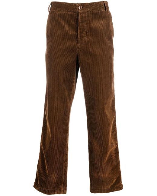 Gucci Brown Corduroy Straight-leg Trousers for men