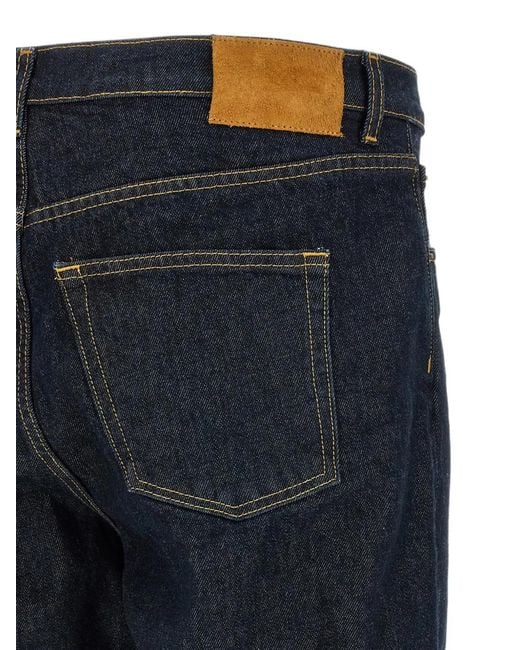 Riviera Blue Tapered-Leg Jeans for men