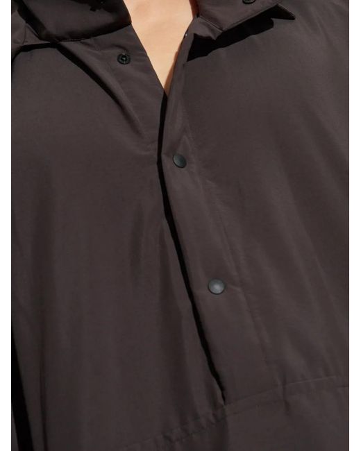 Homme Plissé Issey Miyake Gray Hooded Jacket for men