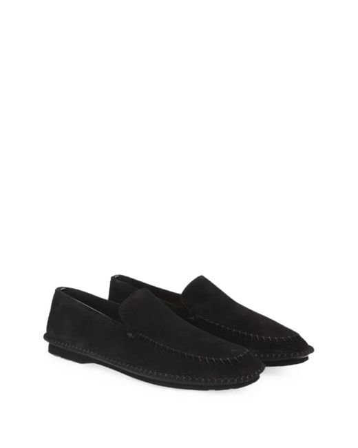 Premiata White Structured Suede Loafers for men