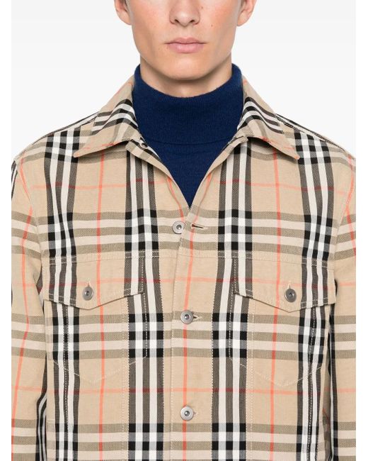 Burberry Natural Checked Jacket for men
