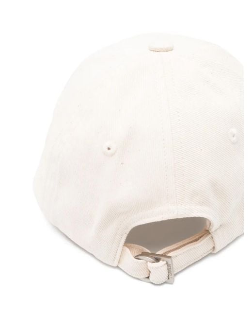 Jacquemus White Baseball Cap