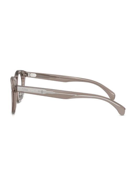 Moncler Gray Round-Frame Glasses
