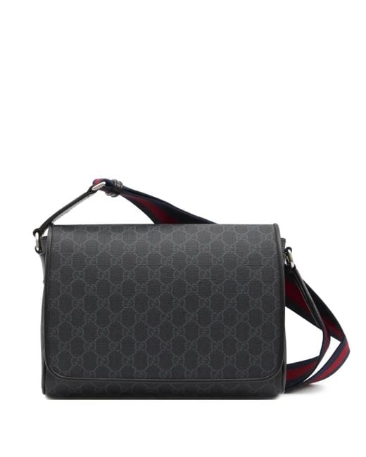 メンズ Gucci GGモノグラム ショルダーバッグ Black