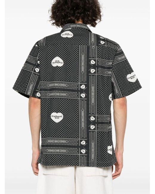 Camiseta Heart Bandana Carhartt de hombre de color Black