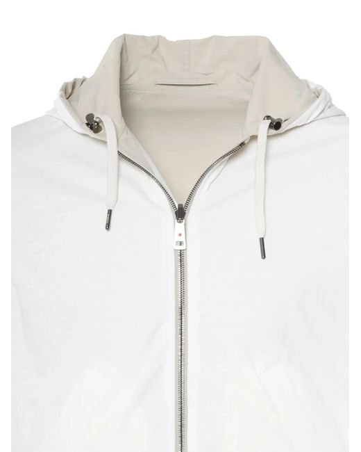 KIRED White Jeff Reversible Hooded Jacket for men