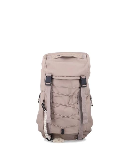 Adidas By Stella McCartney Gray Logo-Detail Hiking Backpack