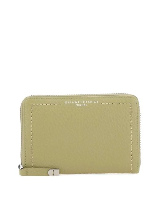 Gianni Chiarini Green Bubble Grained-Leather Wallet