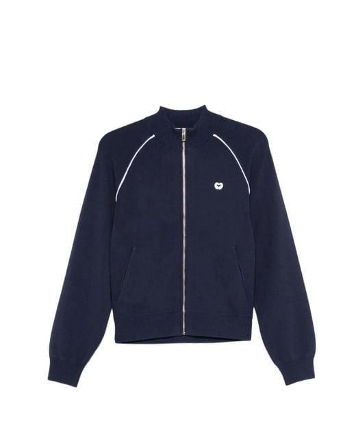 Maje Blue Zip-Up Jacket