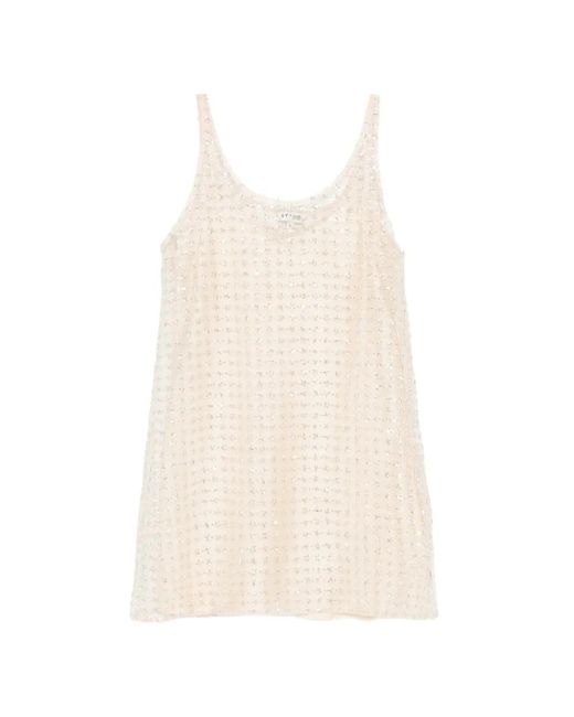 Staud White Aurielle Mini Dress