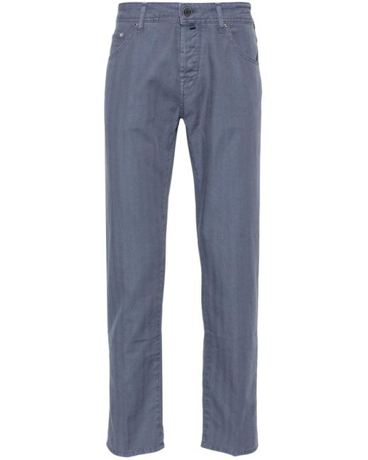 Jacob Cohen Blue Scott Slim-cut Trousers for men