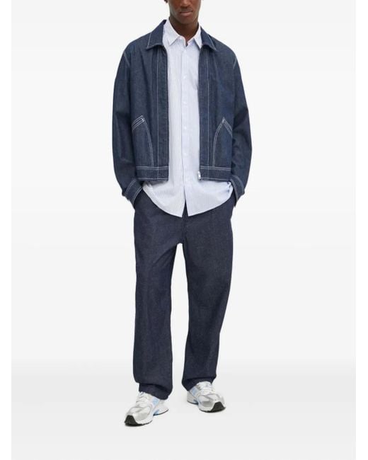 Desigual White Striped-Pattern Shirt for men