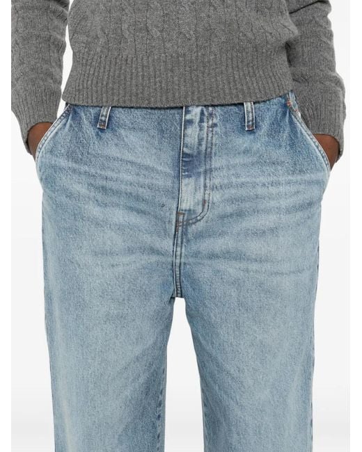 Lois Blue Button-Fly Jeans