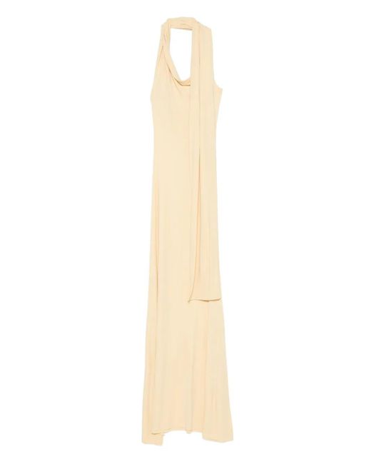 Robe Drapée À Dos-Nu Wisp AYA MUSE en coloris White