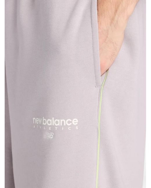 New Balance Pink Pantalon De Jogging Trackside for men