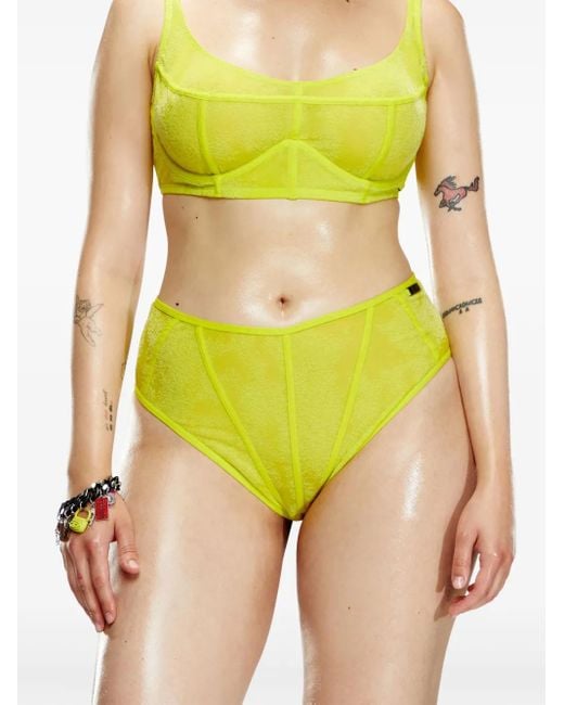 DIESEL Yellow X Savage X Fenty High-Waisted Briefs