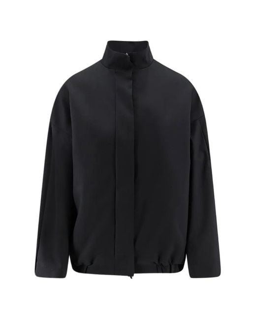 Hevò Black Porto Selvaggio High-Neck Jacket