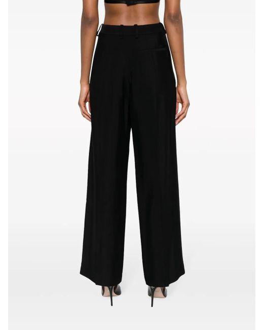 Pantalones anchos con aberturas Mugler de color Black