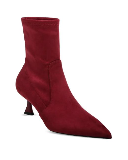 Sergio Levantesi Red 50Mm Celin Ankle Boots