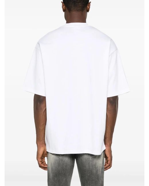 John Richmond White Logo-Print T-Shirt for men