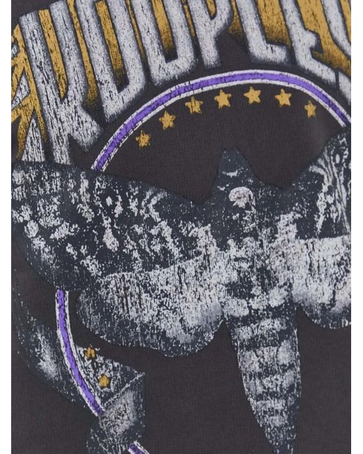 The Kooples Blue Moth-Print Sweatshirt for men