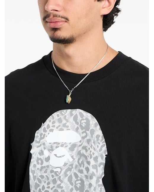 A Bathing Ape Black Ape Head-Print T-Shirt for men