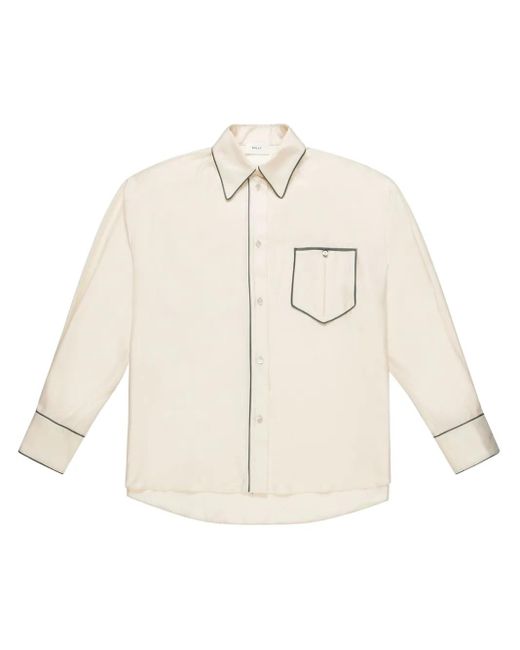 Chemise À Boutonnière Sur Le Devant Bally en coloris Natural