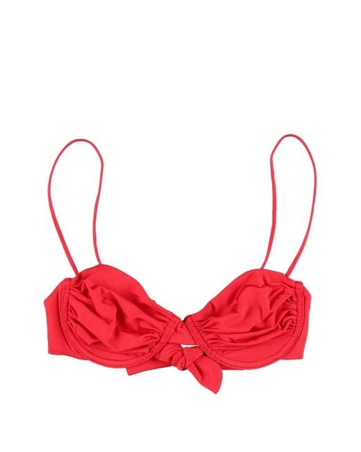 BELAMER Red Haut De Bikini Olivia À Fronces