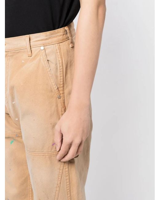 Rhude Natural Chevron Painter Pants for men